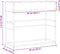 vidaXL - Wandtafel - 90x35x80 - cm - bewerkt - hout - grijs - sonoma - eikenkleurig
