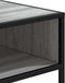 vidaXL - Wandtafel - 90x35x80 - cm - bewerkt - hout - grijs - sonoma - eikenkleurig