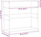 vidaXL - Wandtafel - 90x35x80 - cm - bewerkt - hout - zwart