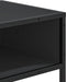 vidaXL - Wandtafel - 90x35x80 - cm - bewerkt - hout - zwart