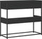 vidaXL - Wandtafel - 90x35x80 - cm - bewerkt - hout - zwart