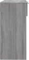vidaXL - Wandtafel - 90x36x75 - cm - bewerkt - hout - betongrijs