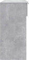vidaXL - Wandtafel - 90x36x75 - cm - bewerkt - hout - betongrijs