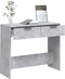 vidaXL - Wandtafel - 90x36x75 - cm - bewerkt - hout - betongrijs