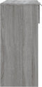 vidaXL - Wandtafel - 90x36x75 - cm - bewerkt - hout - grijs - sonoma - eikenkleurig