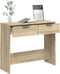 vidaXL - Wandtafel - 90x36x75 - cm - bewerkt - hout - sonoma - eikenkleurig