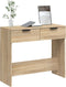 vidaXL - Wandtafel - 90x36x75 - cm - bewerkt - hout - sonoma - eikenkleurig