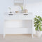 vidaXL - Wandtafel - 90x36x75 - cm - bewerkt - hout - wit
