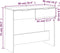 vidaXL - Wandtafel - 90x36x75 - cm - bewerkt - hout - wit