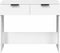 vidaXL - Wandtafel - 90x36x75 - cm - bewerkt - hout - wit