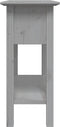 vidaXL - Wandtafel - BODO - 91x35x74 - cm - massief - grenenhout - grijs