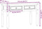 vidaXL - Wandtafel - Corona - 115x46x73 - cm - massief - grenenhout