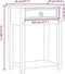vidaXL - Wandtafel - Corona - 55x35x73 - cm - massief - grenenhout