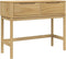 vidaXL - Wandtafel - FLORO - 89,5x36,5x73 - cm - massief - grenenhout - wasbruin