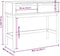 vidaXL - Wandtafel - FLORO - 89,5x36,5x73 - cm - massief - grenenhout - wasbruin