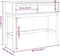 vidaXL - Wandtafel - FLORO - 89,5x36,5x73 - cm - massief - grenenhout - grijs