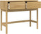 vidaXL - Wandtafel - FLORO - 89,5x36,5x73 - cm - massief - grenenhout - wasbruin