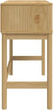 vidaXL - Wandtafel - FLORO - 89,5x36,5x73 - cm - massief - grenenhout - wasbruin