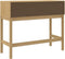 vidaXL - Wandtafel - FLORO - 89,5x36,5x73 - cm - massief - grenenhout - wasbruin