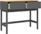 vidaXL - Wandtafel - FLORO - 89,5x36,5x73 - cm - massief - grenenhout - grijs