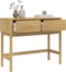 vidaXL - Wandtafel - FLORO - 89,5x36,5x73 - cm - massief - grenenhout - wasbruin