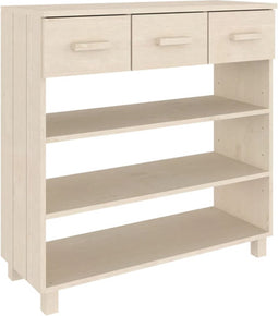 vidaXL - Wandtafel - HAMAR - 90x35x90 - cm - massief - grenenhout - honingbruin