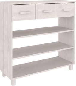 vidaXL - Wandtafel - HAMAR - 90x35x90 - cm - massief - grenenhout - wit