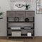 vidaXL - Wandtafel - HAMAR - 90x35x90 - cm - massief - grenenhout - lichtgrijs