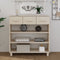 vidaXL - Wandtafel - HAMAR - 90x35x90 - cm - massief - grenenhout - honingbruin