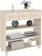 vidaXL - Wandtafel - HAMAR - 90x35x90 - cm - massief - grenenhout - honingbruin
