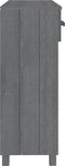 vidaXL - Wandtafel - HAMAR - 90x35x90 - cm - massief - grenenhout - donkergrijs