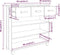 vidaXL - Wandtafel - HAMAR - 90x35x90 - cm - massief - grenenhout - wit