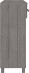 vidaXL - Wandtafel - HAMAR - 90x35x90 - cm - massief - grenenhout - lichtgrijs