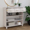 vidaXL - Wandtafel - HAMAR - 90x35x90 - cm - massief - grenenhout - wit