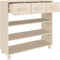 vidaXL - Wandtafel - HAMAR - 90x35x90 - cm - massief - grenenhout - honingbruin