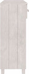 vidaXL - Wandtafel - HAMAR - 90x35x90 - cm - massief - grenenhout - wit
