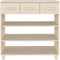 vidaXL - Wandtafel - HAMAR - 90x35x90 - cm - massief - grenenhout - honingbruin