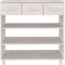 vidaXL - Wandtafel - HAMAR - 90x35x90 - cm - massief - grenenhout - wit
