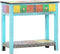 vidaXL - Wandtafel - handgeschilderd - 80x35x75 - cm - massief - mangohout