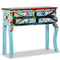 vidaXL - Wandtafel - handgeschilderd - massief - mangohout - blauw