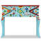 vidaXL - Wandtafel - handgeschilderd - massief - mangohout - blauw