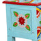 vidaXL - Wandtafel - handgeschilderd - massief - mangohout - blauw
