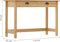 vidaXL - Wandtafel - Hill - 2 - lades - 110x45x74 - cm - massief - grenenhout