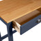 vidaXL - Wandtafel - Hill - 2 - lades - 110x45x74 - cm - massief - grenenhout - grijs
