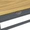 vidaXL - Wandtafel - Hill - 2 - lades - 110x45x74 - cm - massief - grenenhout - grijs