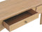 vidaXL - Wandtafel - met - 2 - lades - 110x35x76 - cm - bewerkt - hout
