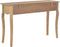 vidaXL - Wandtafel - met - 2 - lades - 110x35x76 - cm - bewerkt - hout