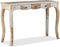 vidaXL - Wandtafel - met - 3 - lades - 110x40x76 - cm - massief - sheeshamhout