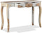 vidaXL - Wandtafel - met - 3 - lades - 110x40x76 - cm - massief - sheeshamhout