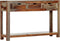vidaXL - Wandtafel - met - 3 - lades - 120x30x75 - cm - massief - sheeshamhout